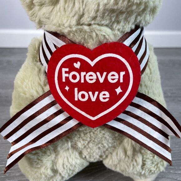 KHToy Alpaca Llama Forever Love 12in Tan Plush Fluffy Kawaii Cute Sweetheart New - Picture 3 of 12
